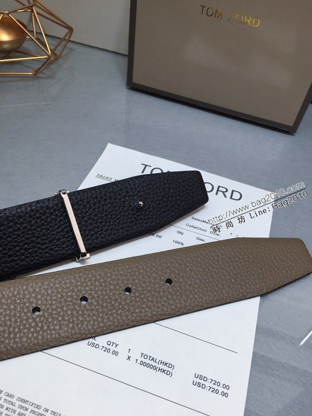 TOM FORD商務男士皮帶 湯姆福特雙面小牛皮腰帶  jjp1877